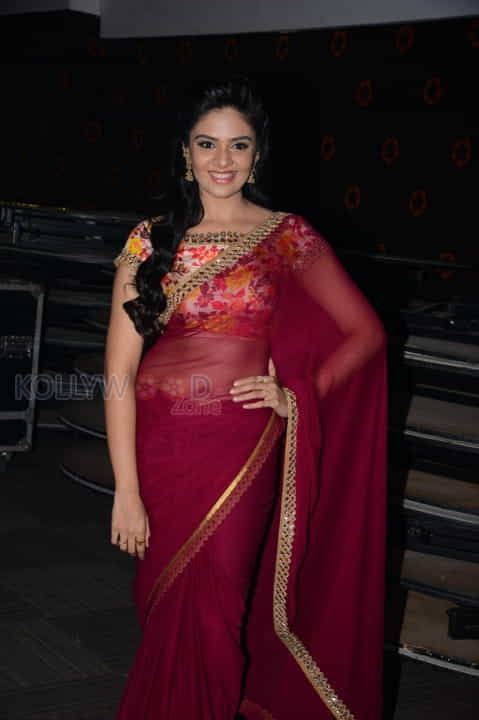 Actress Sri Mukhi Sexy Saree Stills