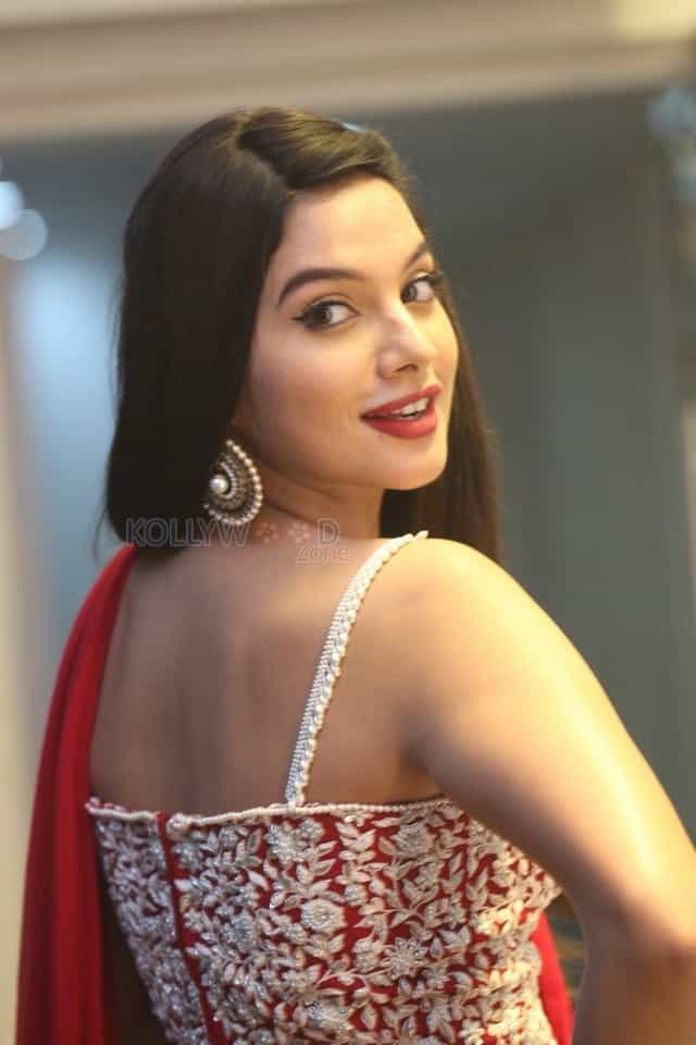 Actress Tanya Hope At Disco Raja Pre release Event Pictures