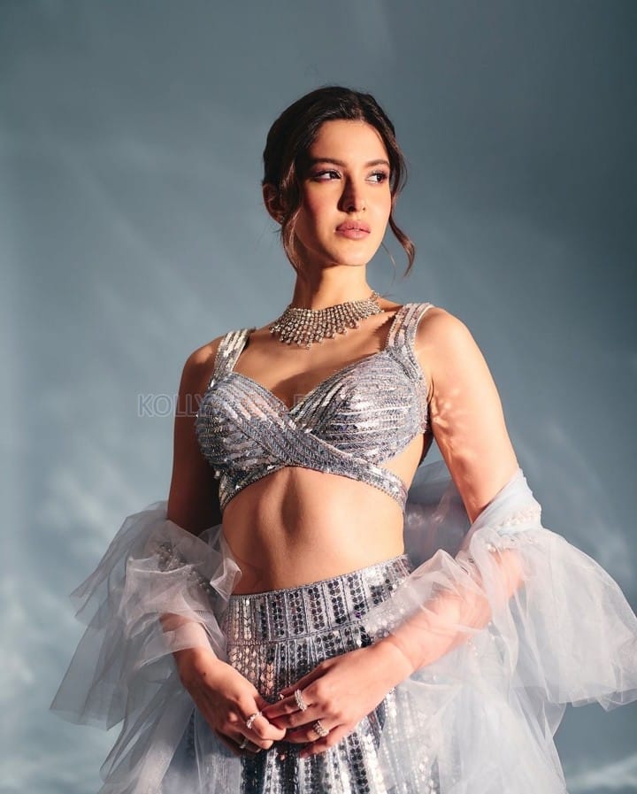 Dazzling Shanaya Kapoor in a Silver Lehenga for Anant Ambani and Radhika Merchant Sangeet Ceremony Photos 02