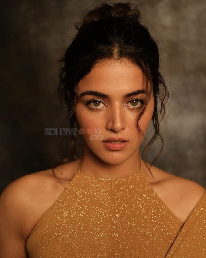 Graceful Wamiqa Gabbi in a Shimmering Gold Gown Pictures 01