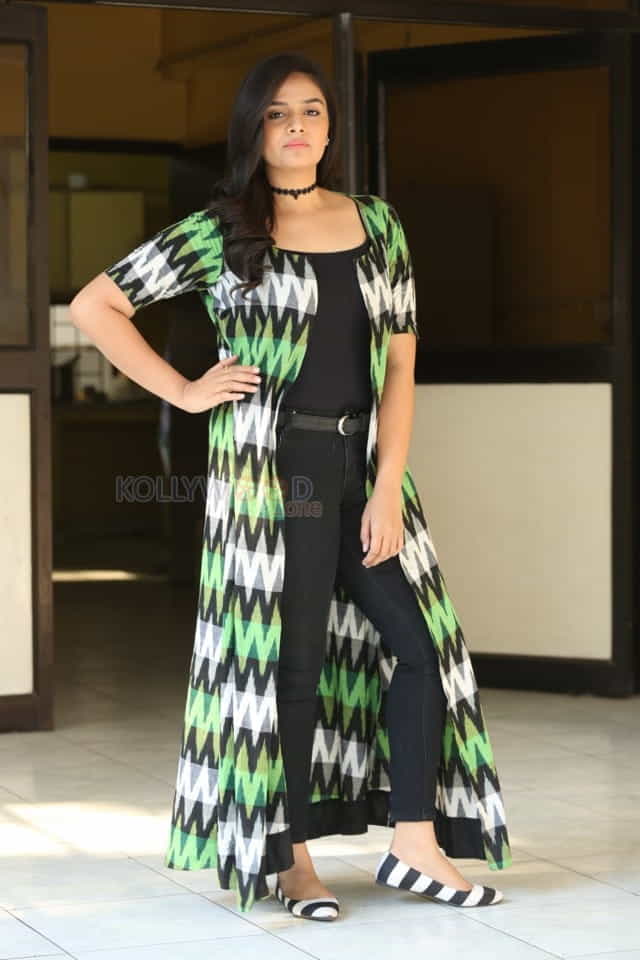 Sreemukhi At Good Bad Ugly Press Meet Photos