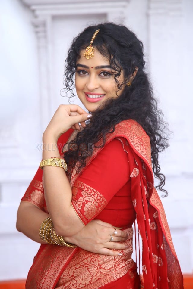 Actress Apsara Rani at New Movie Launch Photos 19