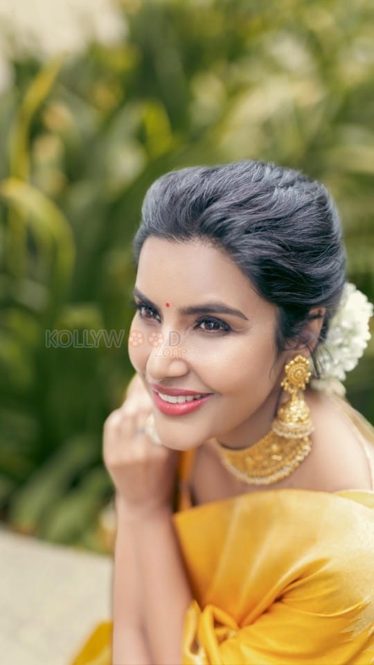 Gorgeous Priya Anand in a Traditional Silk Saree with Half Blouse Photos 02