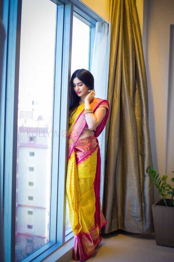 Actress Adah Sharma Saree Photoshoot Pictures