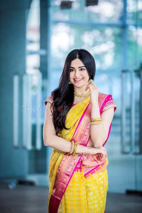 Actress Adah Sharma Saree Photoshoot Pictures