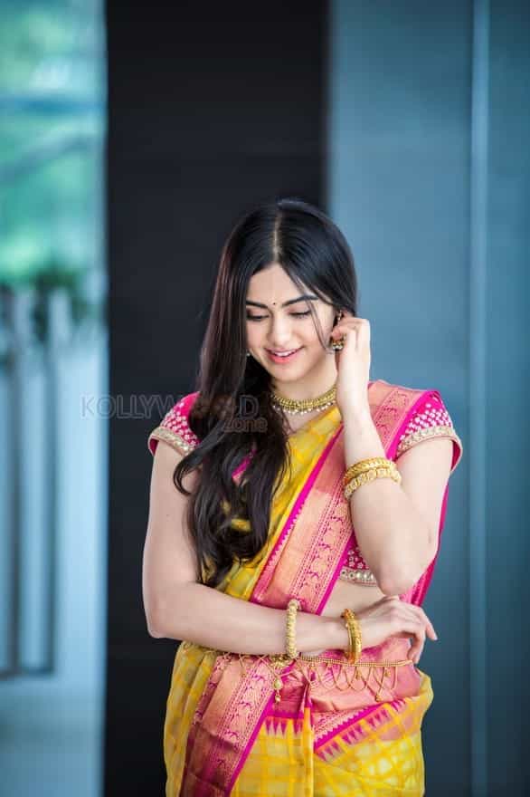 Actress Adah Sharma Saree Photoshoot Pictures