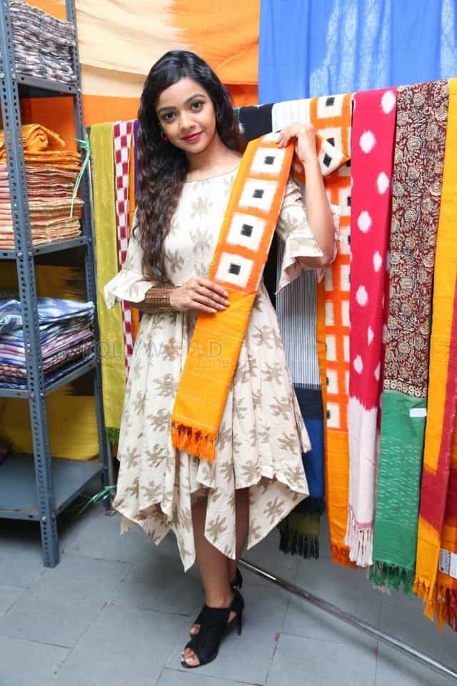 Actress Nitya Shetty At Ikat Art Mela In Secundrabad Photos