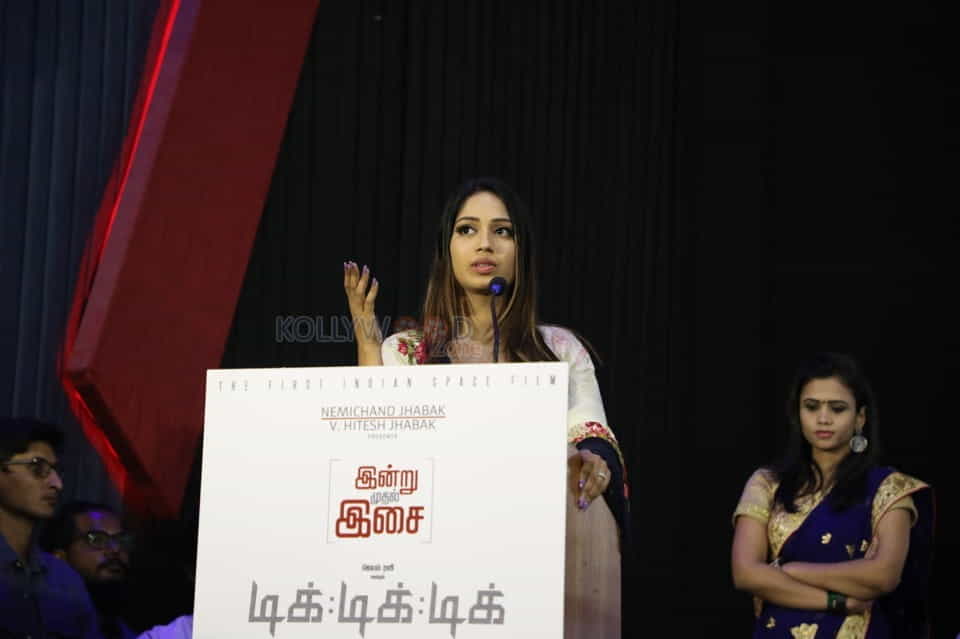 Actress Nivetha Pethuraj At Tik Tik Tik Music Launch Photos