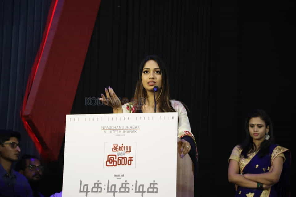 Actress Nivetha Pethuraj At Tik Tik Tik Music Launch Photos