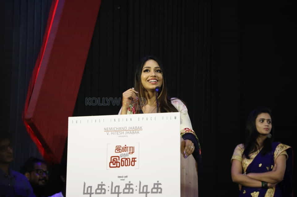 Actress Nivetha Pethuraj At Tik Tik Tik Music Launch Photos