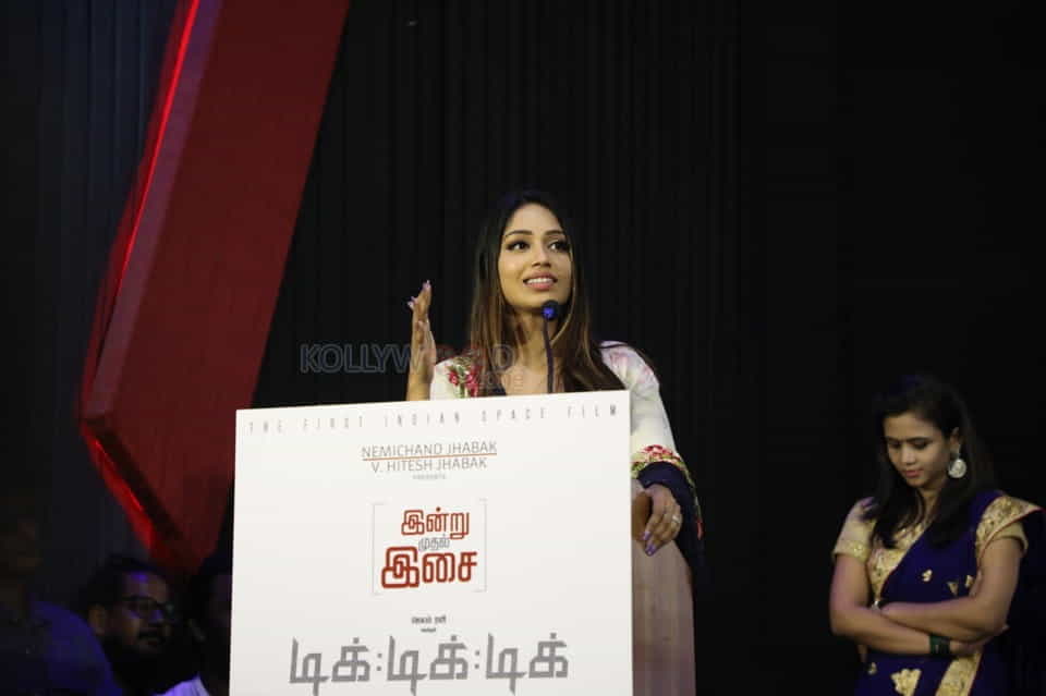 Actress Nivetha Pethuraj At Tik Tik Tik Music Launch Photos