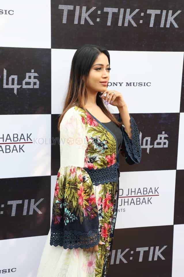 Actress Nivetha Pethuraj At Tik Tik Tik Music Launch Photos