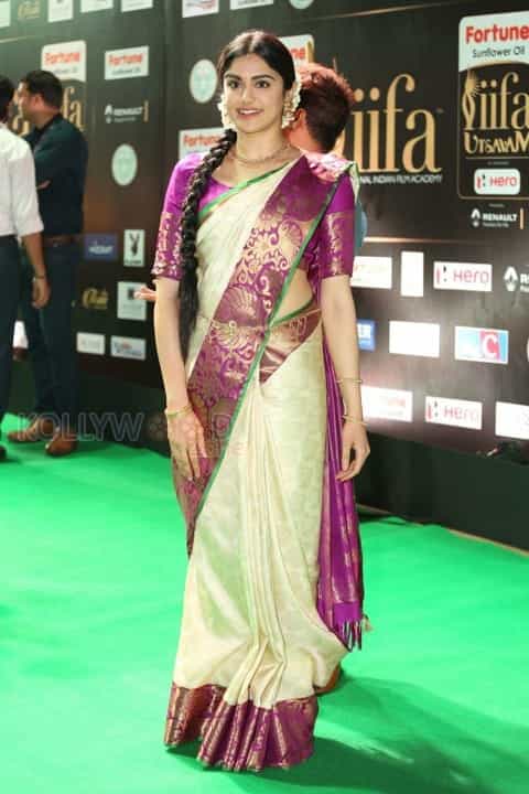 Adah Sharma In Saree At Iifa Utsavam Event Pictures