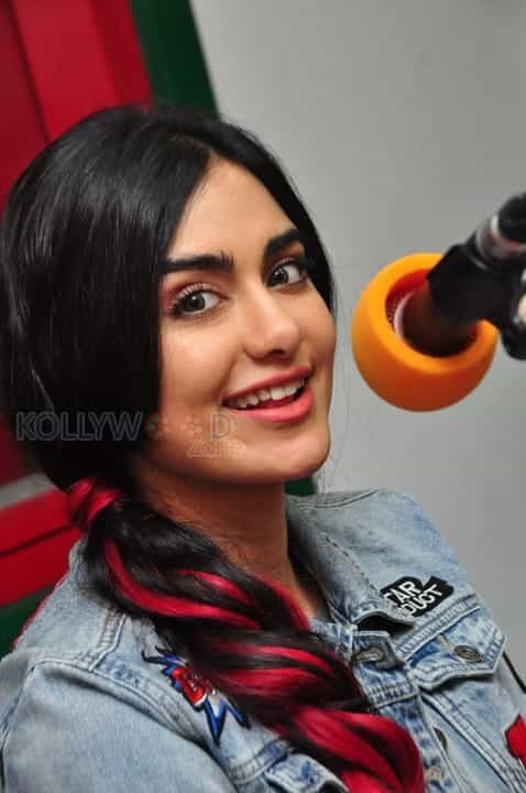 Commando Heroine Adah Sharma At Radio Mirchi Hyderabad Photos