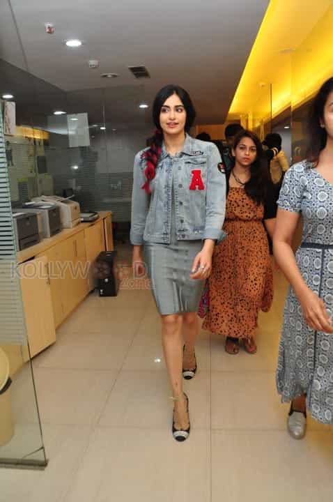 Commando Heroine Adah Sharma At Radio Mirchi Hyderabad Photos