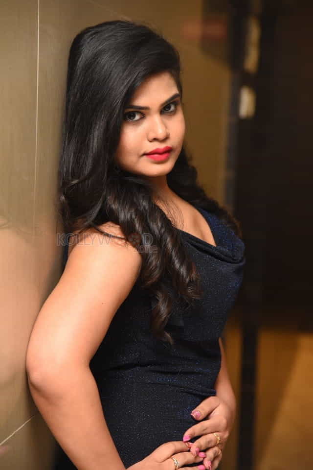 Actress Alekhya Angel At Uthara Movie Pre release Event Pictures 25