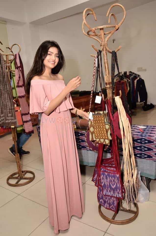 Actress Shirin Kanchwala At Pochampally Handloom Weavers Exhibition Launch Photos 25