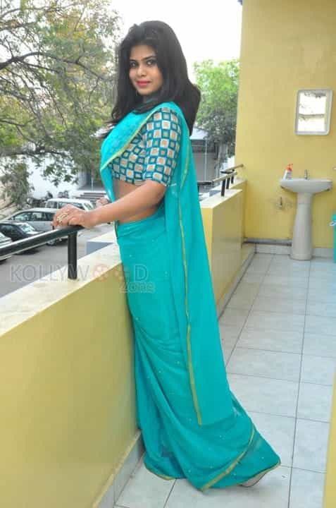 Telugu Actress Alekya Saree Photos 06