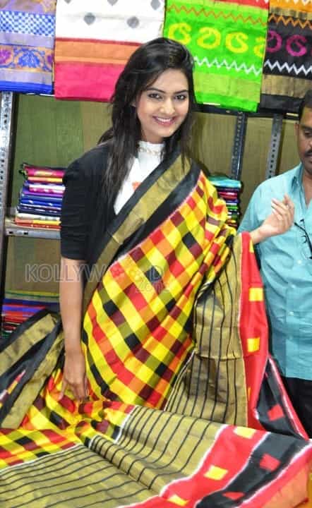 Actress Neha Deshpande At Pochampally Ikat Art Mela Photos 05