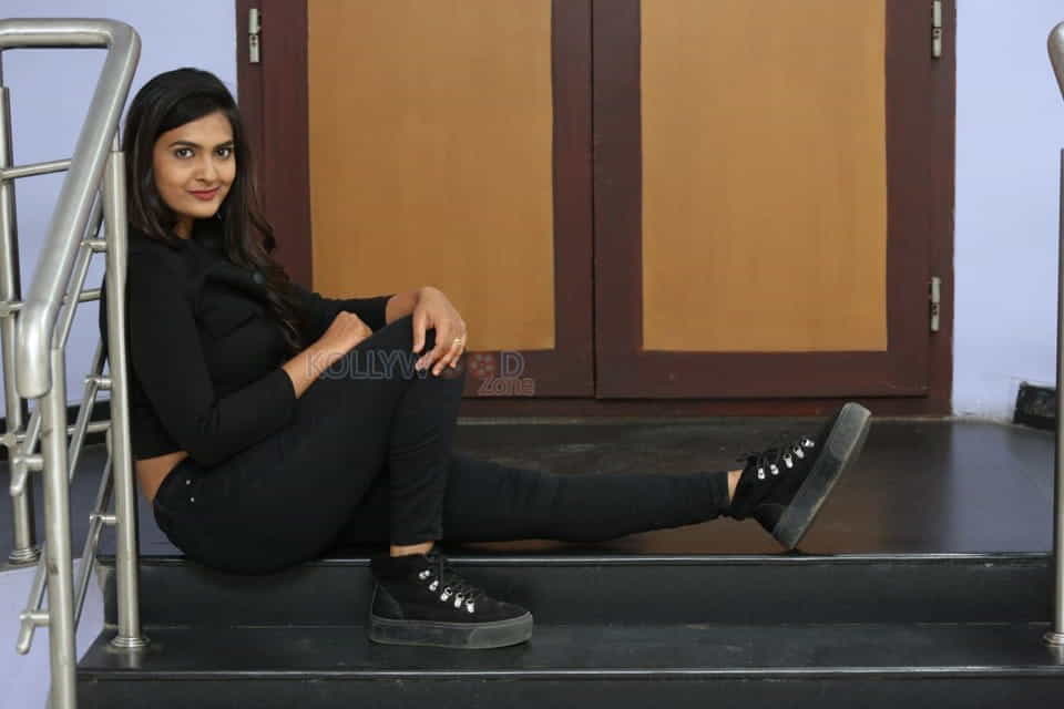 Actress Neha Deshpande Black Dress Photoshoot Photos 15