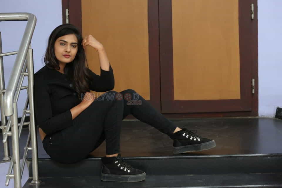 Actress Neha Deshpande Black Dress Photoshoot Photos 16