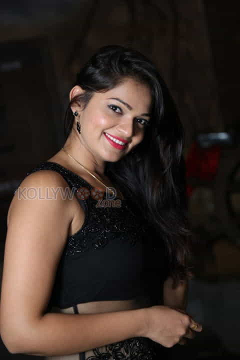 Actress Ashwini Sexy In Black Dress Photoshoot Stills 09