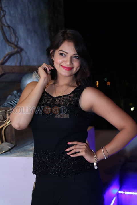 Actress Ashwini Sexy In Black Dress Photoshoot Stills 16