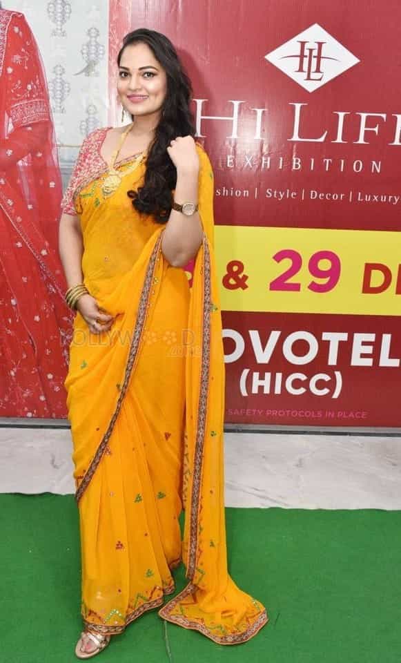 Actress Ashwini Sree At The Curtain Raiser Of Hi life Exhibition Pictures 19