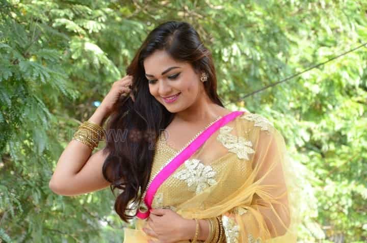 Actress Aswini Hot Saree Cleavage Pictures 52