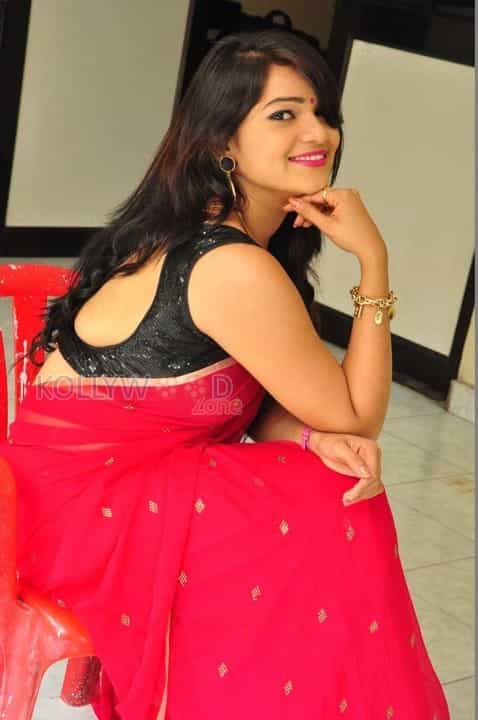 Sexy Ashwini In Red Saree Pictures 18