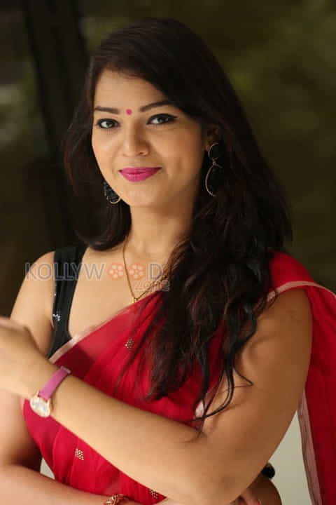 Sexy Ashwini In Red Saree Pictures 23