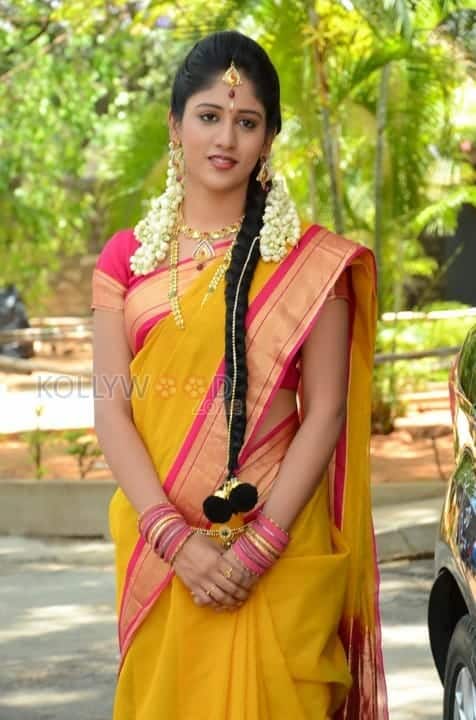 Actress Chandini Chowdary Traditional Saree Photos 06