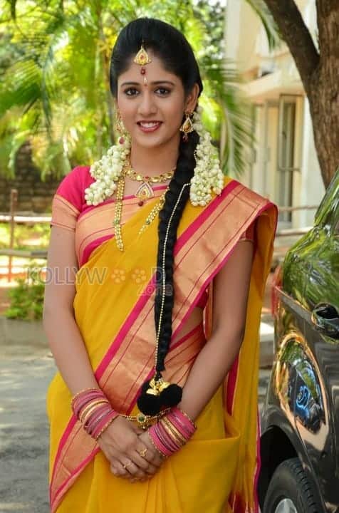 Actress Chandini Chowdary Traditional Saree Photos 07