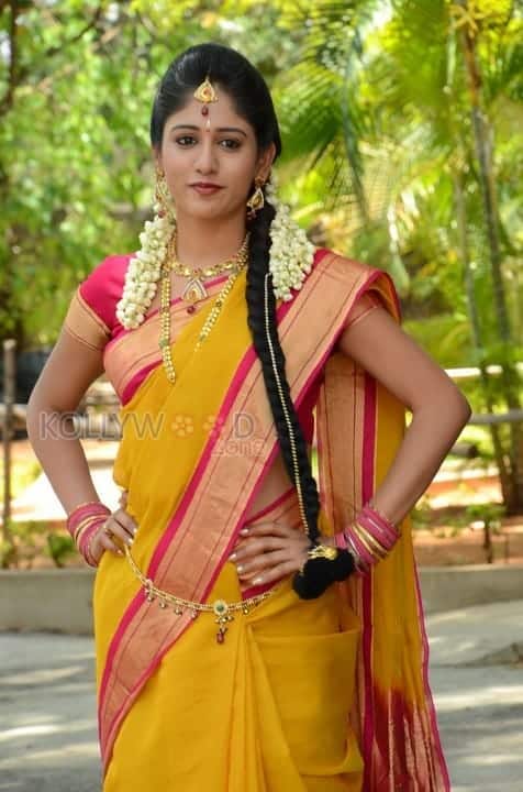 Actress Chandini Chowdary Traditional Saree Photos 08