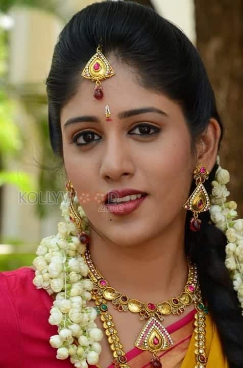 Actress Chandini Chowdary Traditional Saree Photos 11