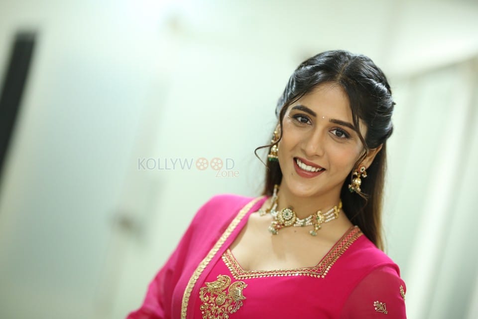 Actress Chandini Chowdary at Yevam Trailer Launch Event Photos 23