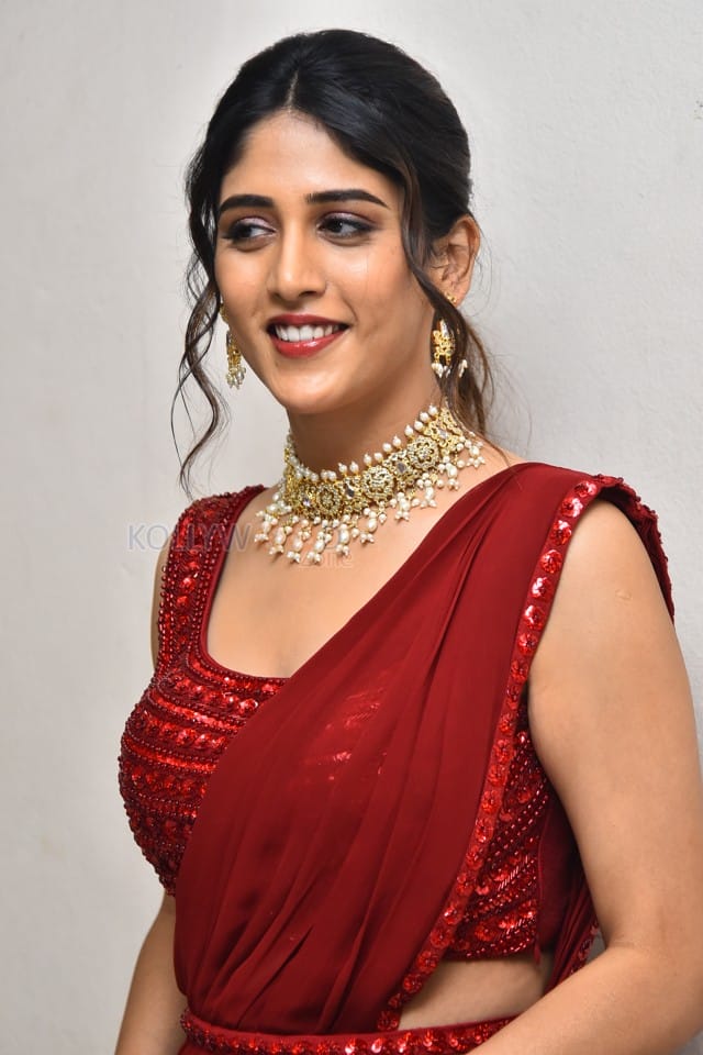 Heroine Chandini Chowdary at Music Shop Murthy Pre Release Event Photos 12