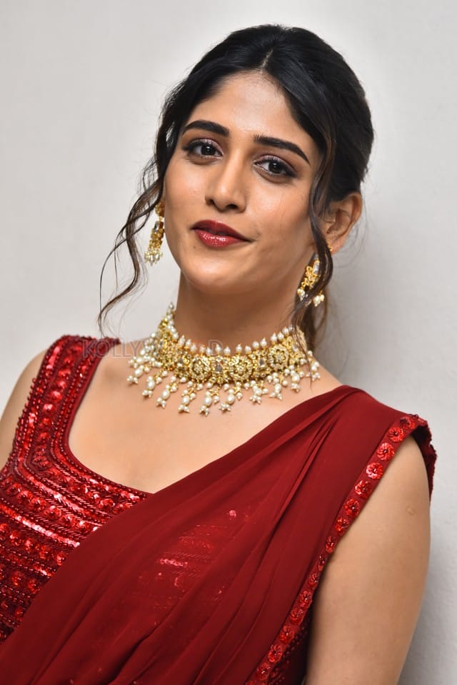 Heroine Chandini Chowdary at Music Shop Murthy Pre Release Event Photos 19