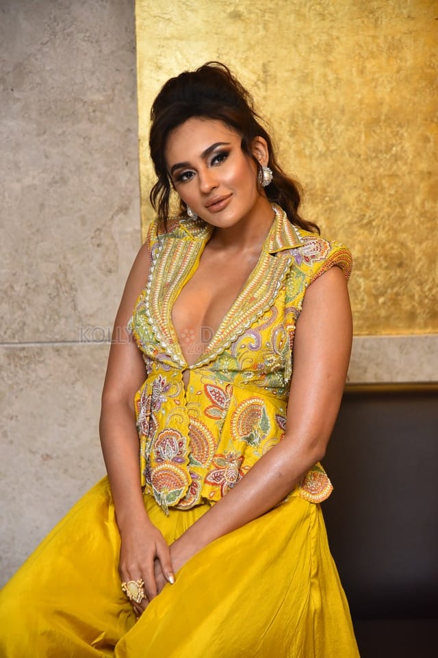 Telugu Actress Seerat Kapoor At Usha Parinayam Pre Release Event Pictures 03