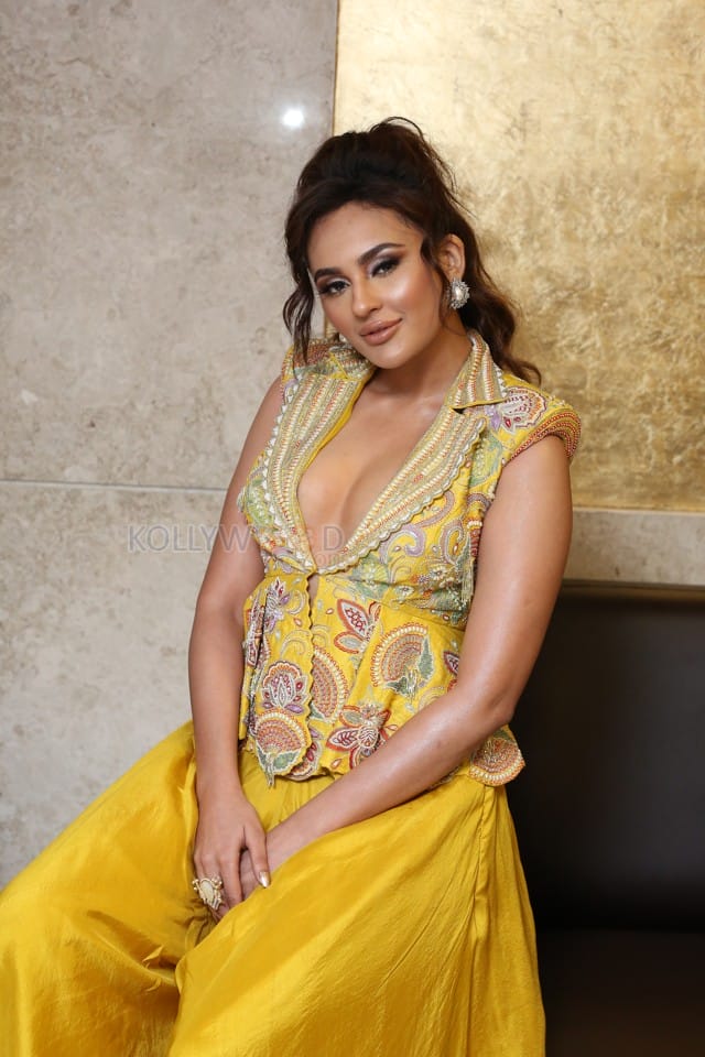 Telugu Actress Seerat Kapoor At Usha Parinayam Pre Release Event Pictures 26