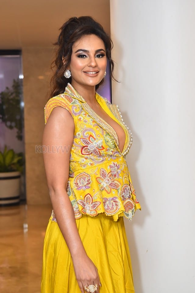 Telugu Actress Seerat Kapoor At Usha Parinayam Pre Release Event Pictures 45