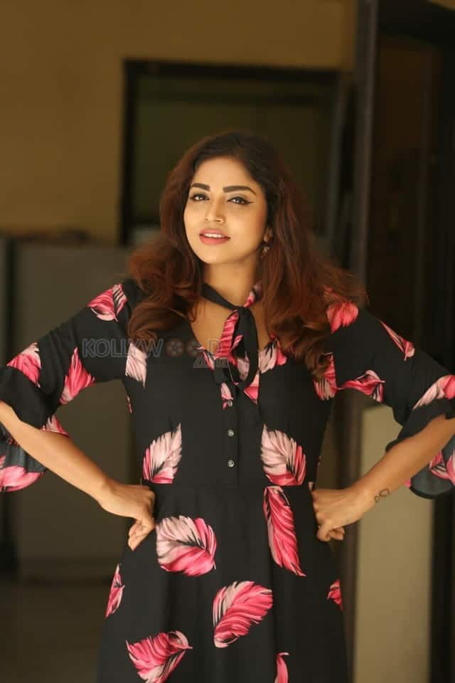 Actress Karunya Chowdary At 3 Monkeys Movie Press Meet Photos 20