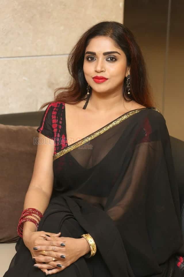 Actress Karunya Chowdary At 3 Monkeys Pre release Event Hot Photos 01