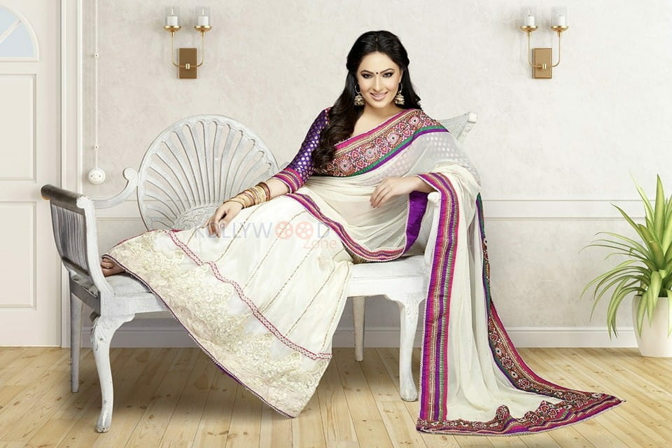 Beautiful Film Actress Nikesha Patel Traditional Saree Photo Shoot Photos 06