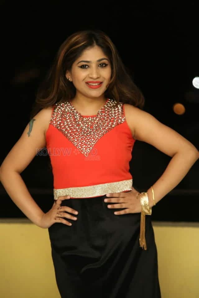 Telugu Actress Madhulagna Das At Danger Love Story Movie Audio Launch Photos 11