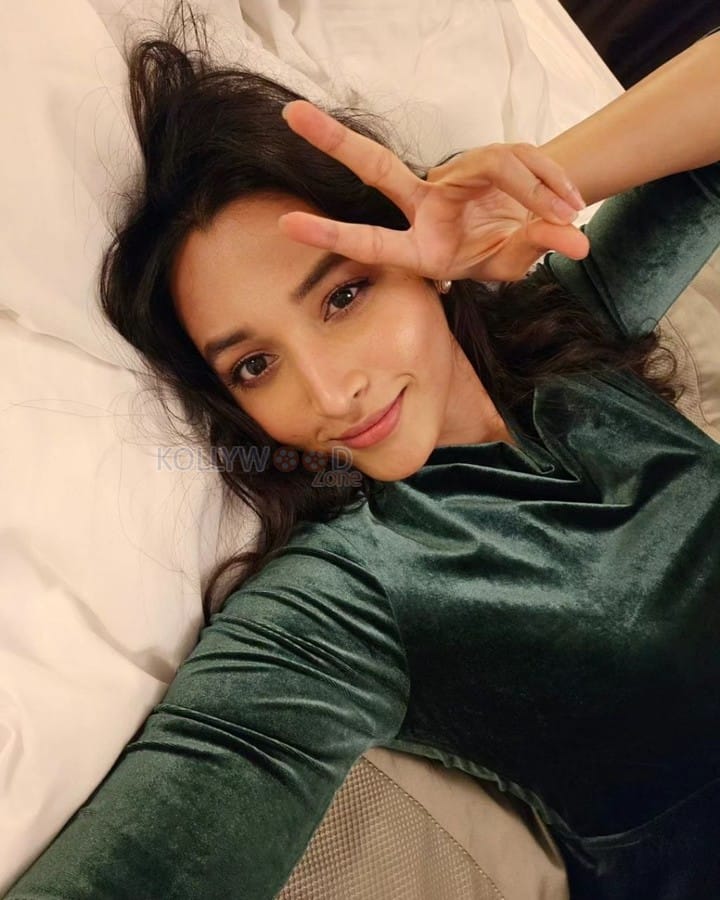 Actress Model Srinidhi Shetty on the Bed Photos 03