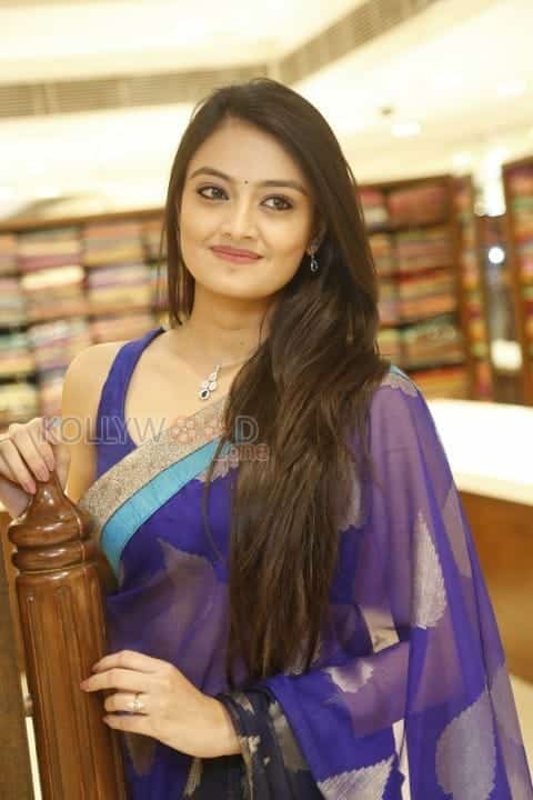 Actress Nikitha Narayan In Saree Photos 09