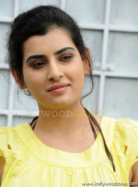 Cute Archana In Yellow Pics 01