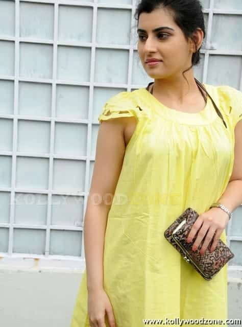 Cute Archana In Yellow Pics 02