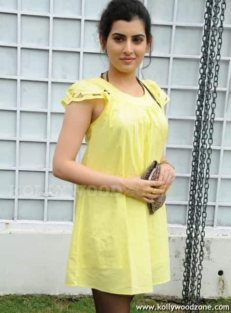 Cute Archana In Yellow Pics 03